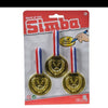 Simba Toys Simba - World Of Toys 3 Pcs Plastic Gold Medal