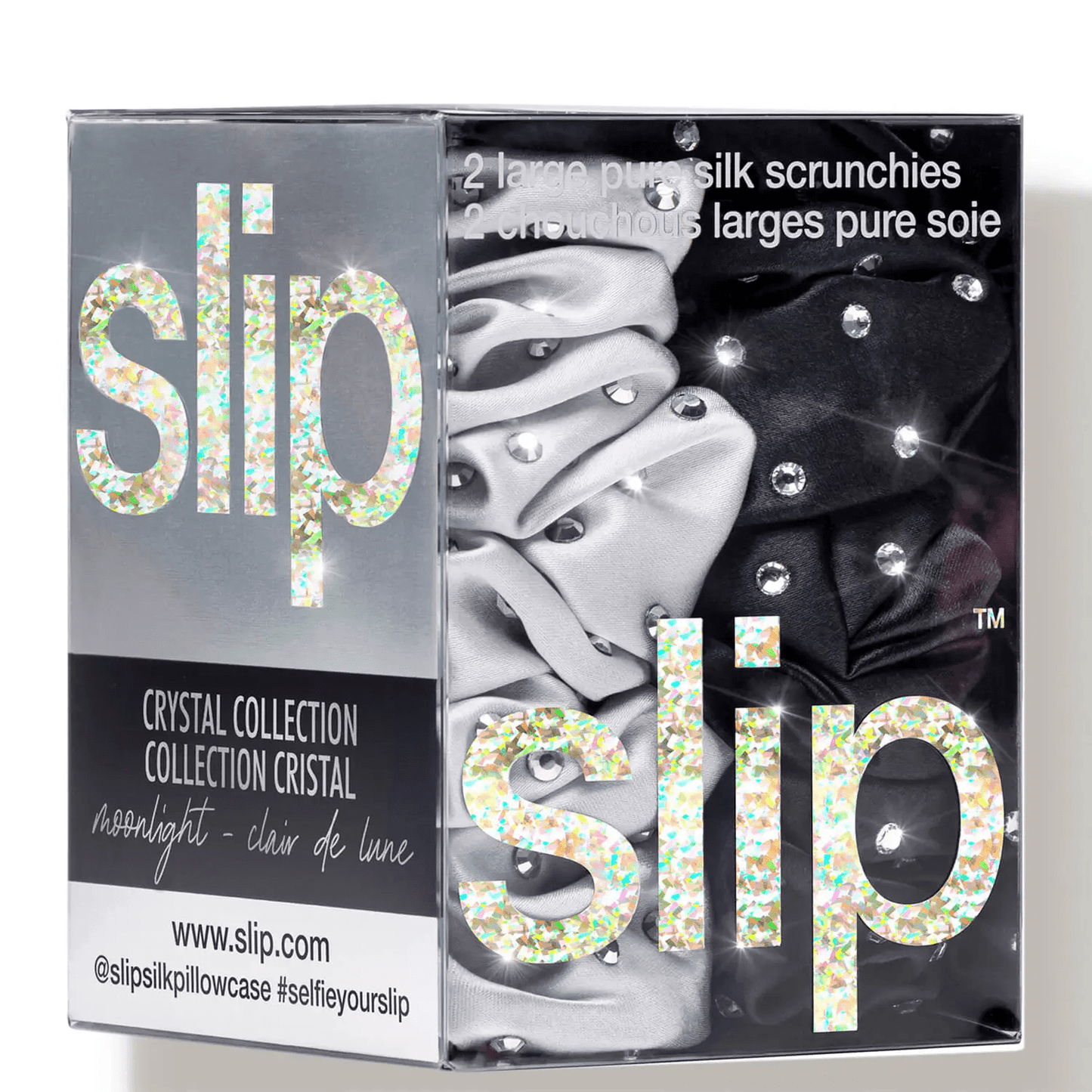 Slip Beauty Slip Crystal Scrunchie Set - Moonlight