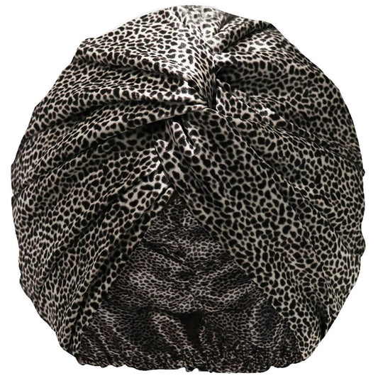 Slip Beauty Slip Pure Silk Turban- Leopard