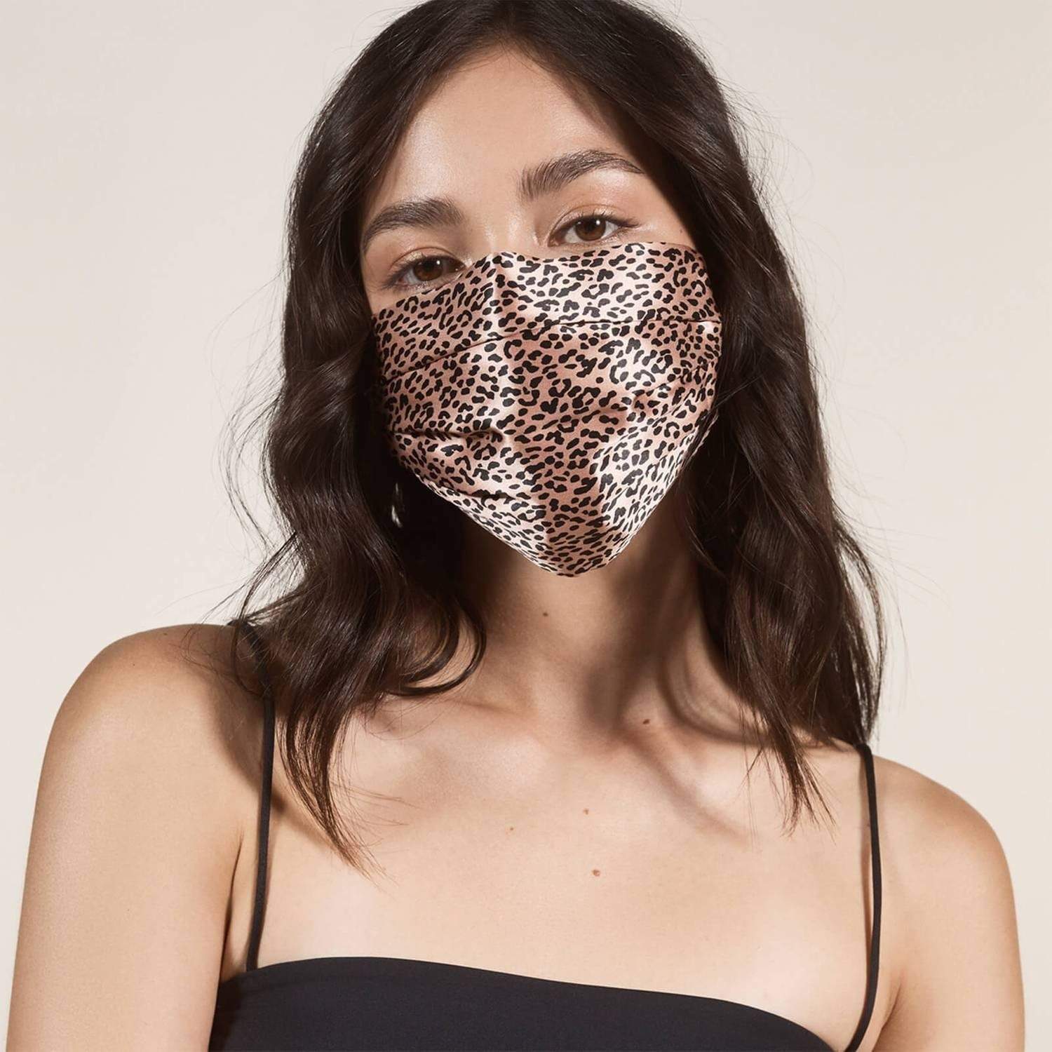 Slip Beauty Slip Reusable Face Covering- Rose Leopard