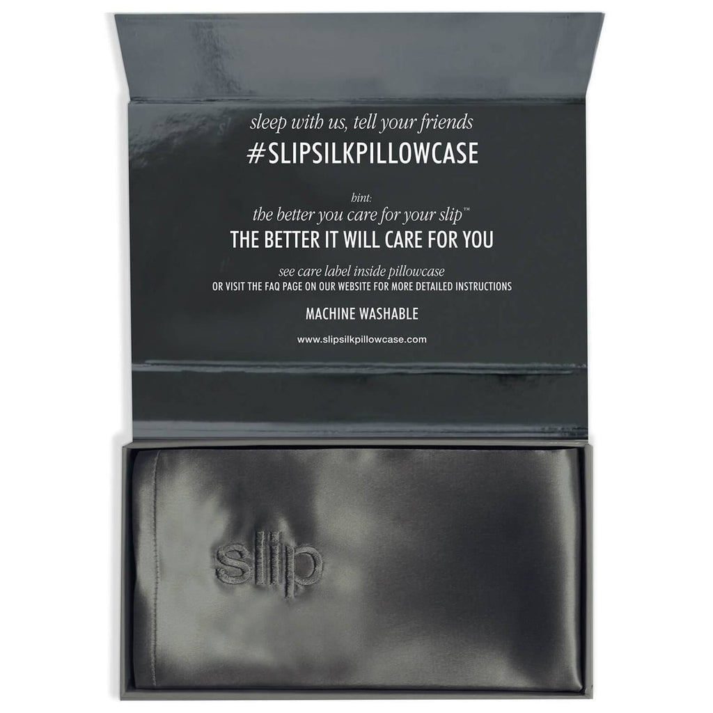 Slip Beauty Slip Silk Pillowcase King- Charcoal