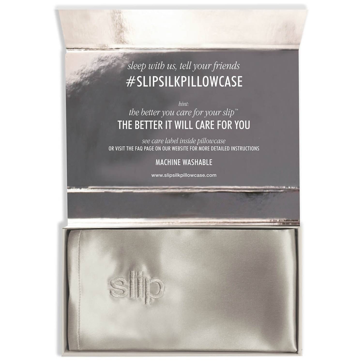 Slip Beauty Slip Silk Pillowcase King- Silver