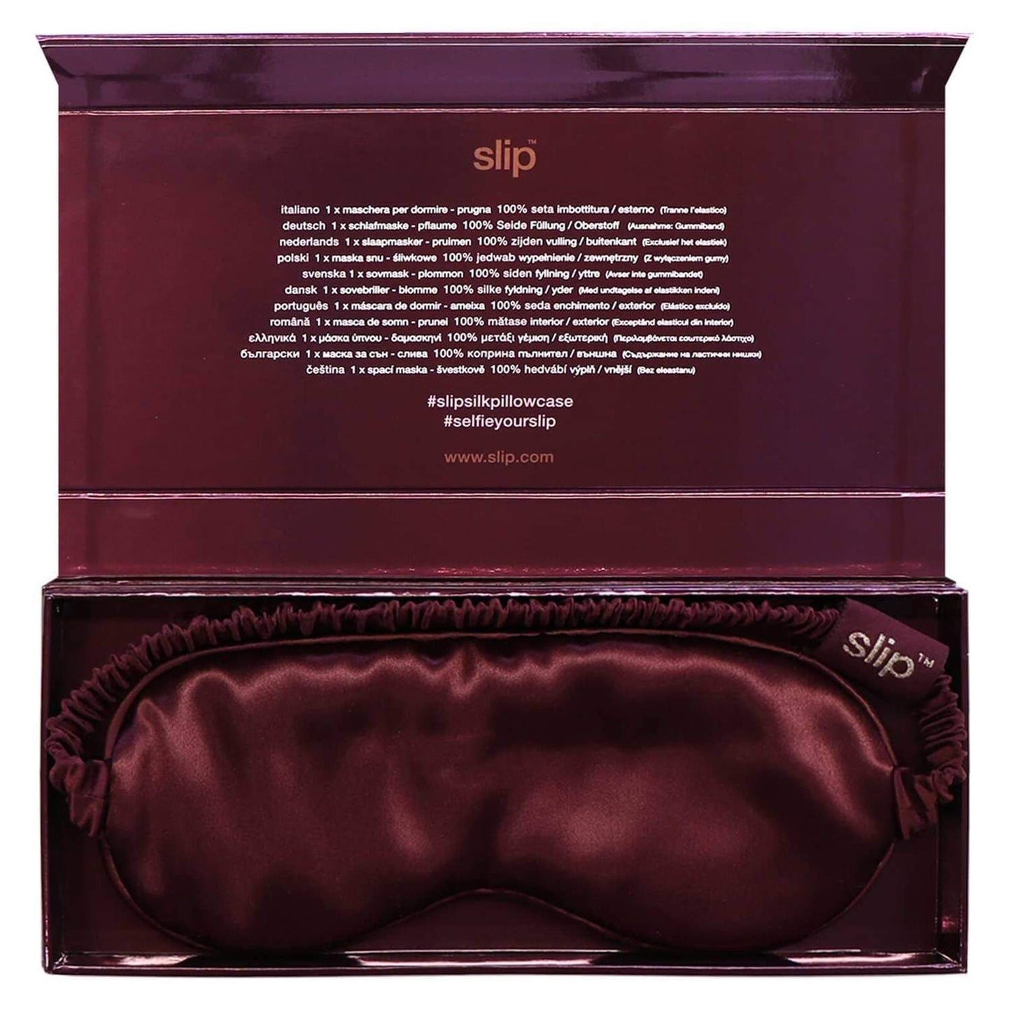 Slip Beauty Slip Silk Sleep Mask- Plum