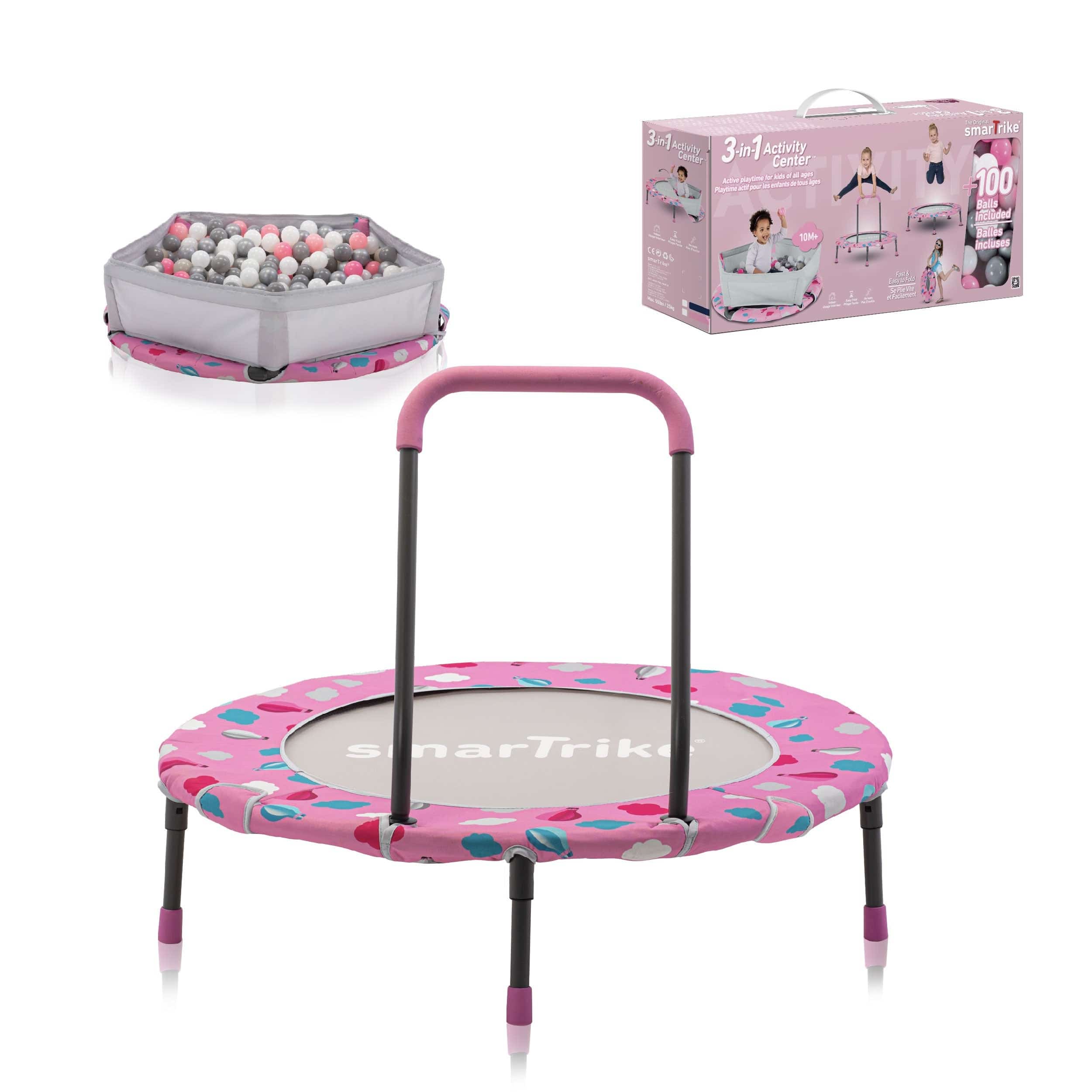 SmarTrike Outdoor SmarTrike Activity Center 3 In 1 Trampoline Pink