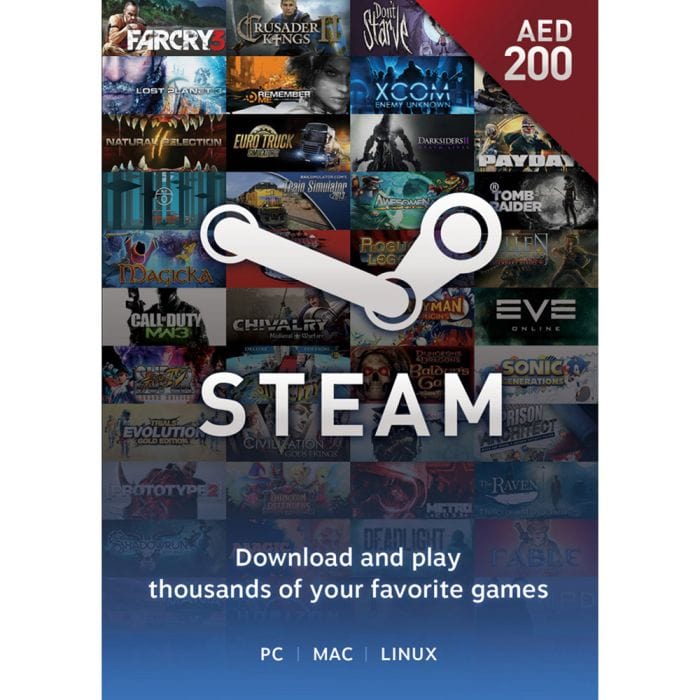 Steam Gift Cards Steam Gift Card AED 200