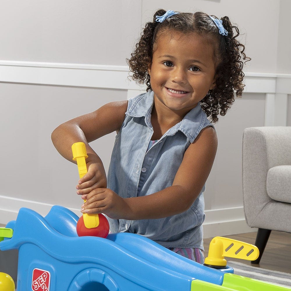 Step2 Toys Step2 Ball Buddies Truckin & Rollin Play Table - Blue & Grey