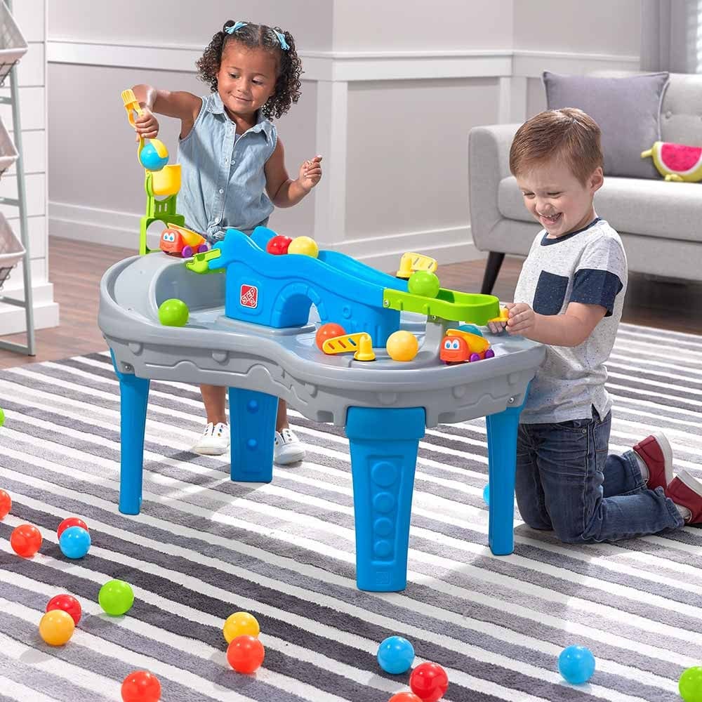 Step2 Toys Step2 Ball Buddies Truckin & Rollin Play Table - Blue & Grey