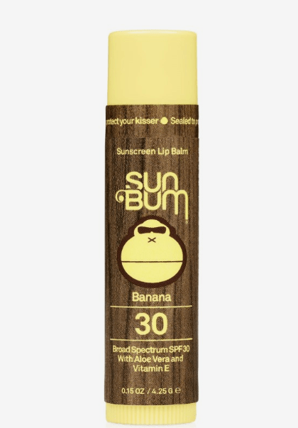Sun Bum SPF 30 Banana Lip Balm