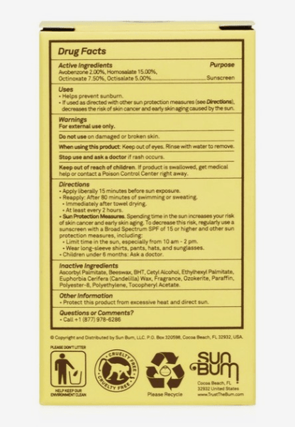 Sun Bum SPF 30 Face Stick