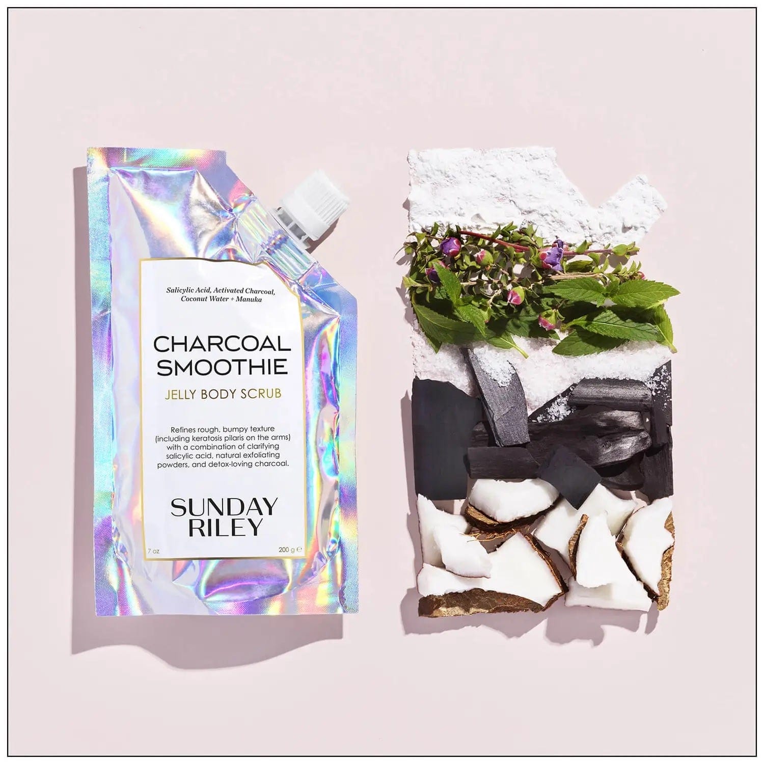 SUNDAY RILEY Beauty SUNDAY RILEY Charcoal Smoothie Jelly Body Scrub 200g