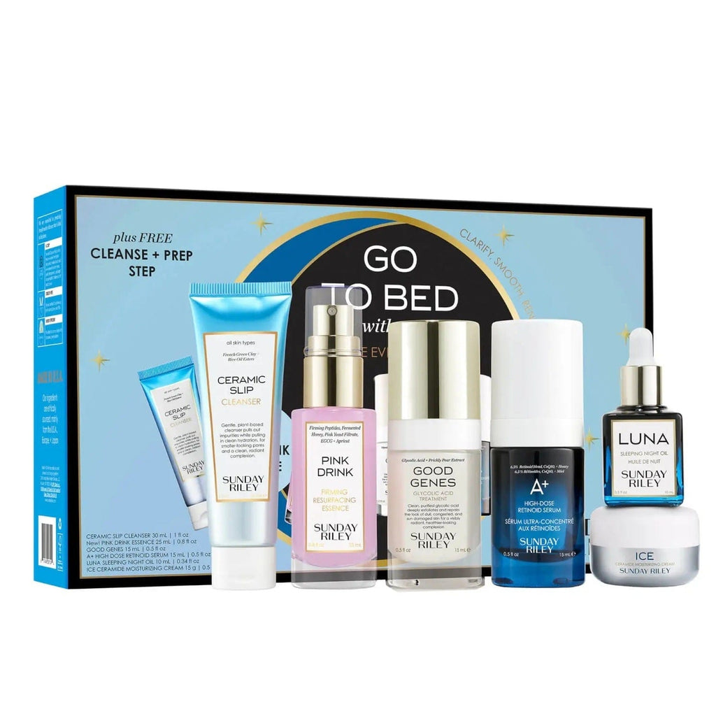 SUNDAY RILEY Beauty Sunday Riley Go To Bed With Me Complete Evening Routine Skincare Set