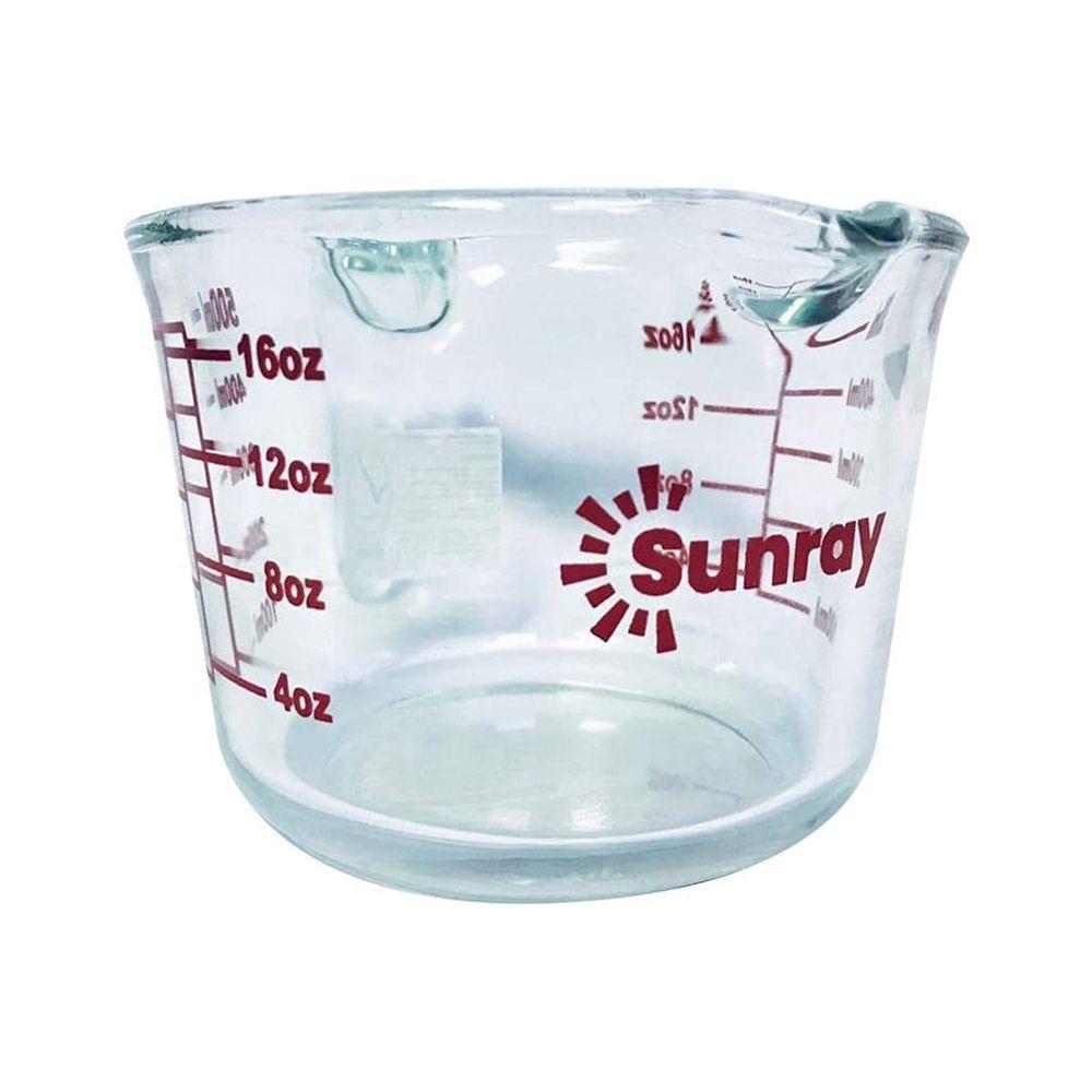 Sunray Home & Kitchen Sunray Glass Measuring Cup 500Ml - (SRMC500)