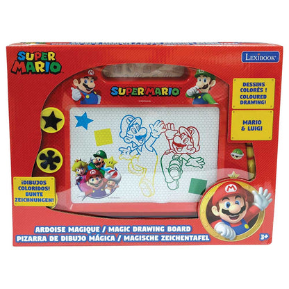 Super Mario Toys Super Mario Magnetic Multicolor Drawing Board with accessories A5 Format