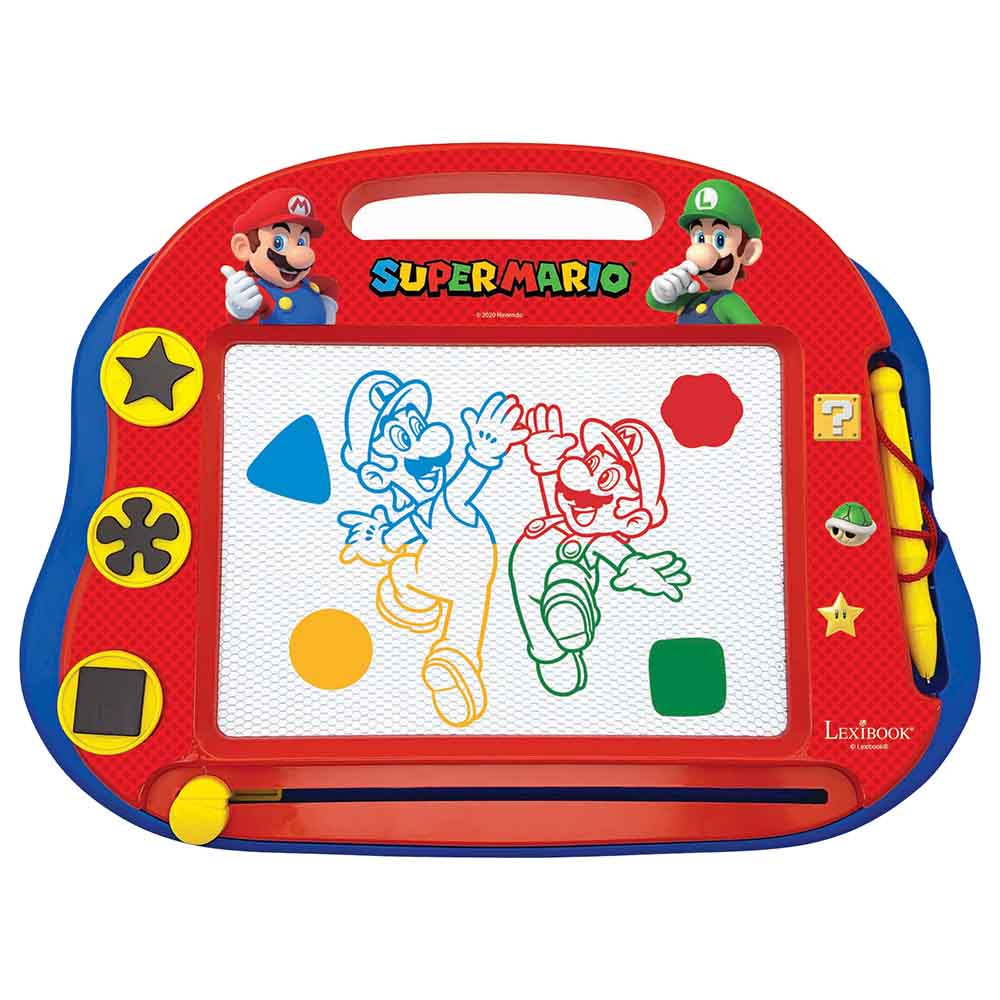 Super Mario Toys Super Mario Magnetic Multicolor Drawing Board with accessories A5 Format