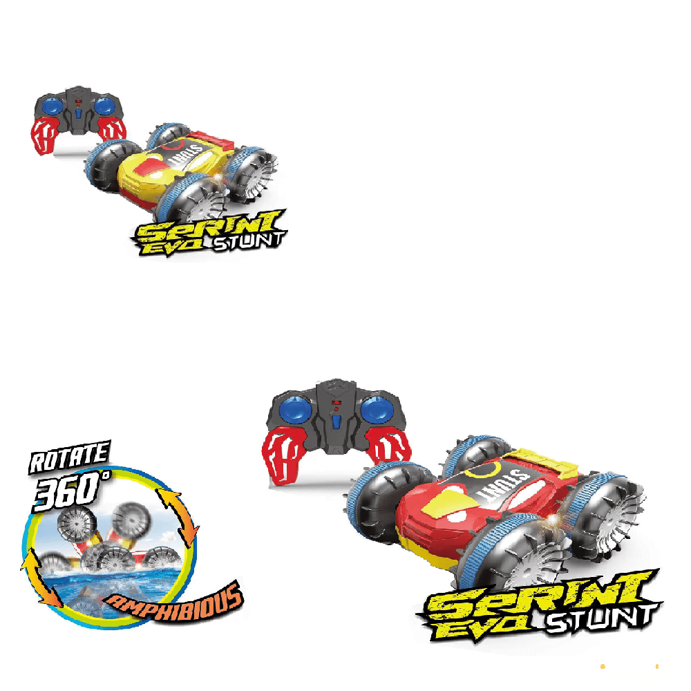 SUPER WALKER Toys SUPER WALKER 5CH RC Amphibious Small Double-Sided Stunt Car