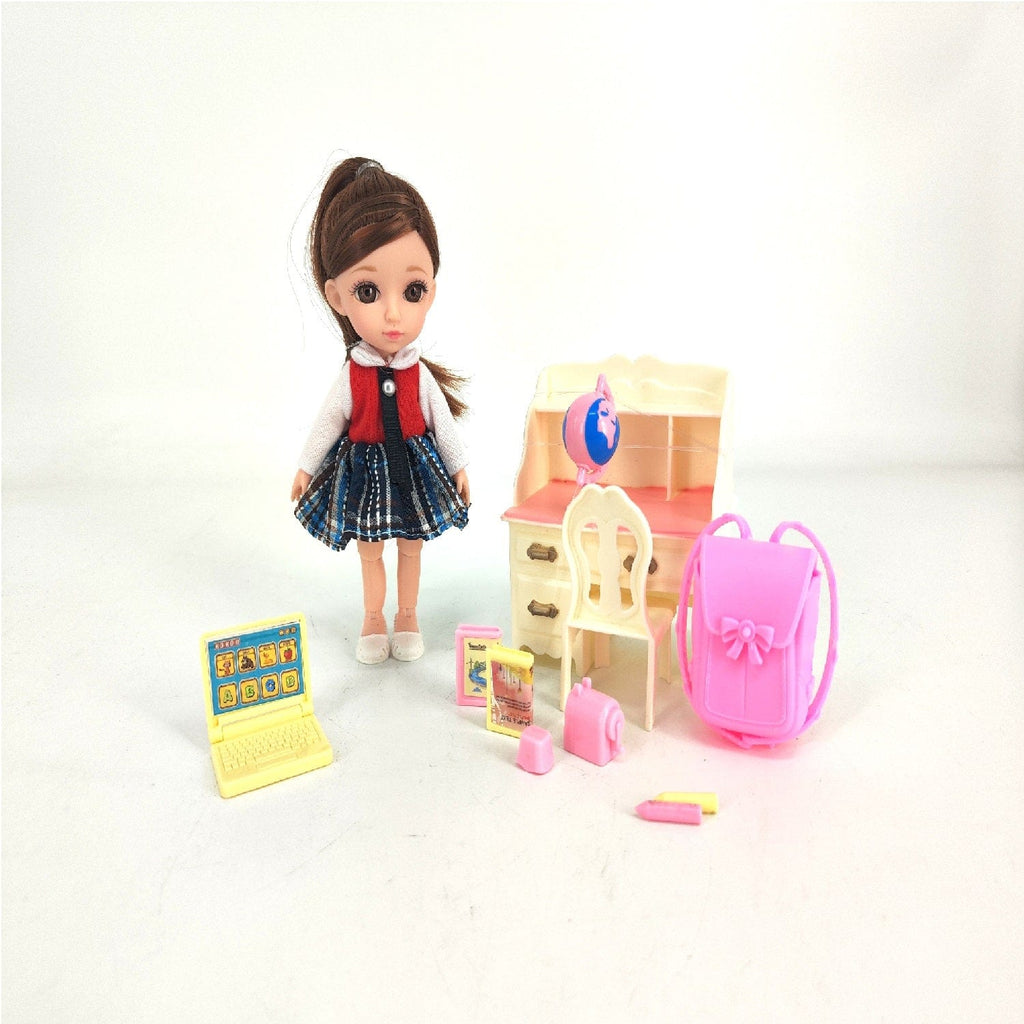 Sweet Annie Toys Sweet Annie 6.5" Doll Study Table Playset