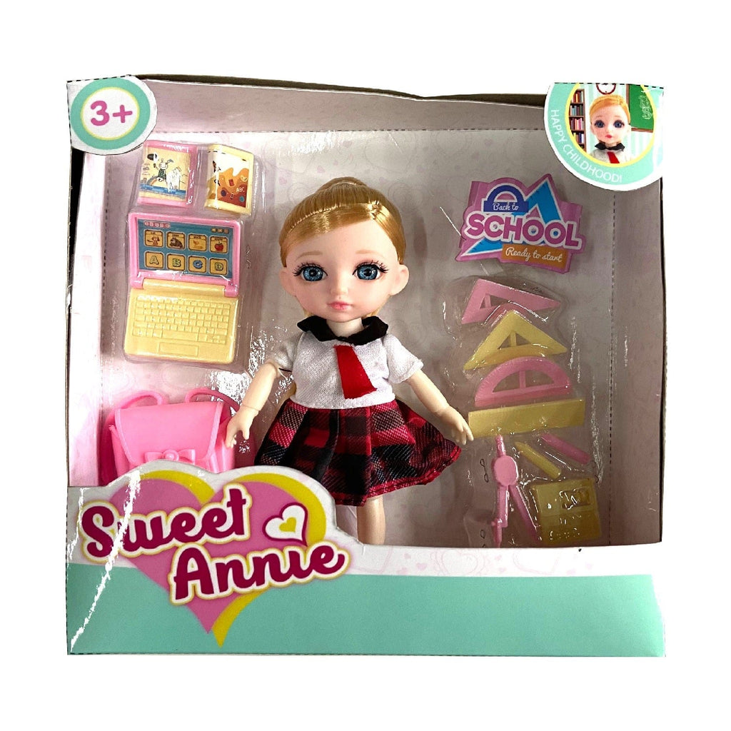 Sweet Annie Toys Sweet Annie 6" Doll In Student Suit Playset