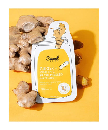 Sweet Chef Skin Care Masks & Peels Sweet Chef Ginger +Vitamin C Fresh Pressed Sheet MASK