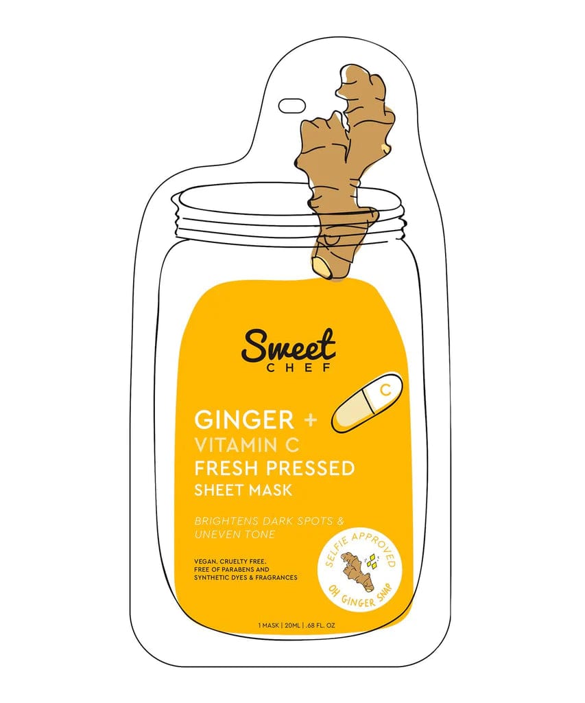 Sweet Chef Skin Care Masks & Peels Sweet Chef Ginger +Vitamin C Fresh Pressed Sheet MASK