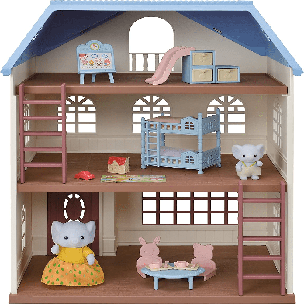 Sylvanian Families Dollhouse Accessories Sylvanian Sky Blue Terrace Gift Set