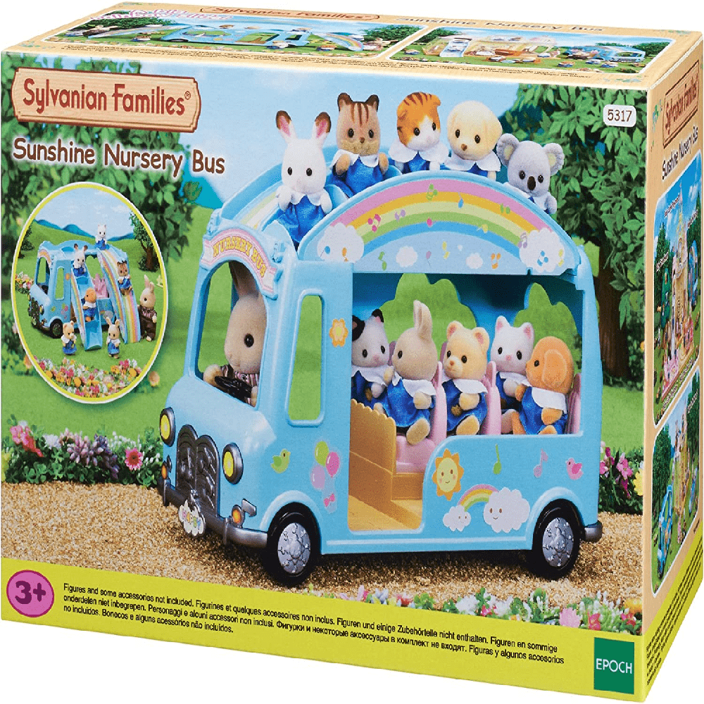 Sylvanian Families Dollhouse Accessories Sylvanian Sunshine Nursery Bus