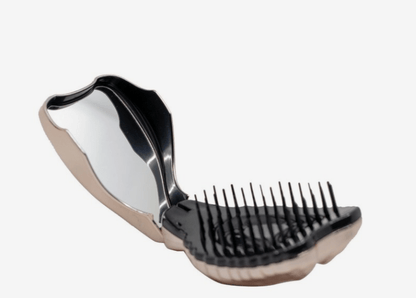 Tangle Angel Compact Hair Brush Rose Gold With Mirror