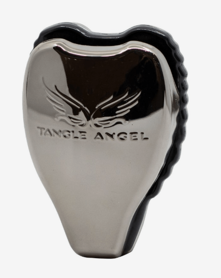 Tangle Angel Compact Hair Brush Titanium With Mirror