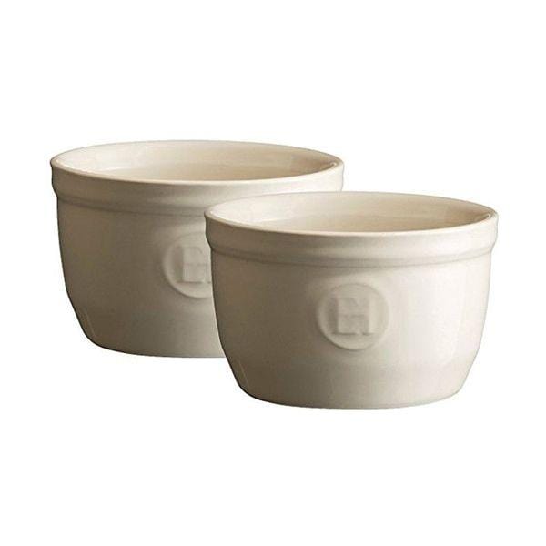 Tavola Cookware & Ovenware Emile Henry Cream Ramekin, 9.5cm (Set of 2)