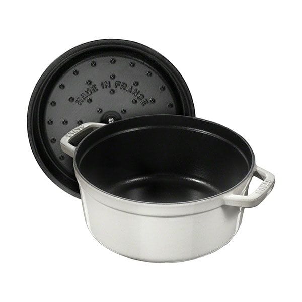 Tavola Cookware & Ovenware Staub White Truffle Round Cast Iron Cocotte, (28cm)