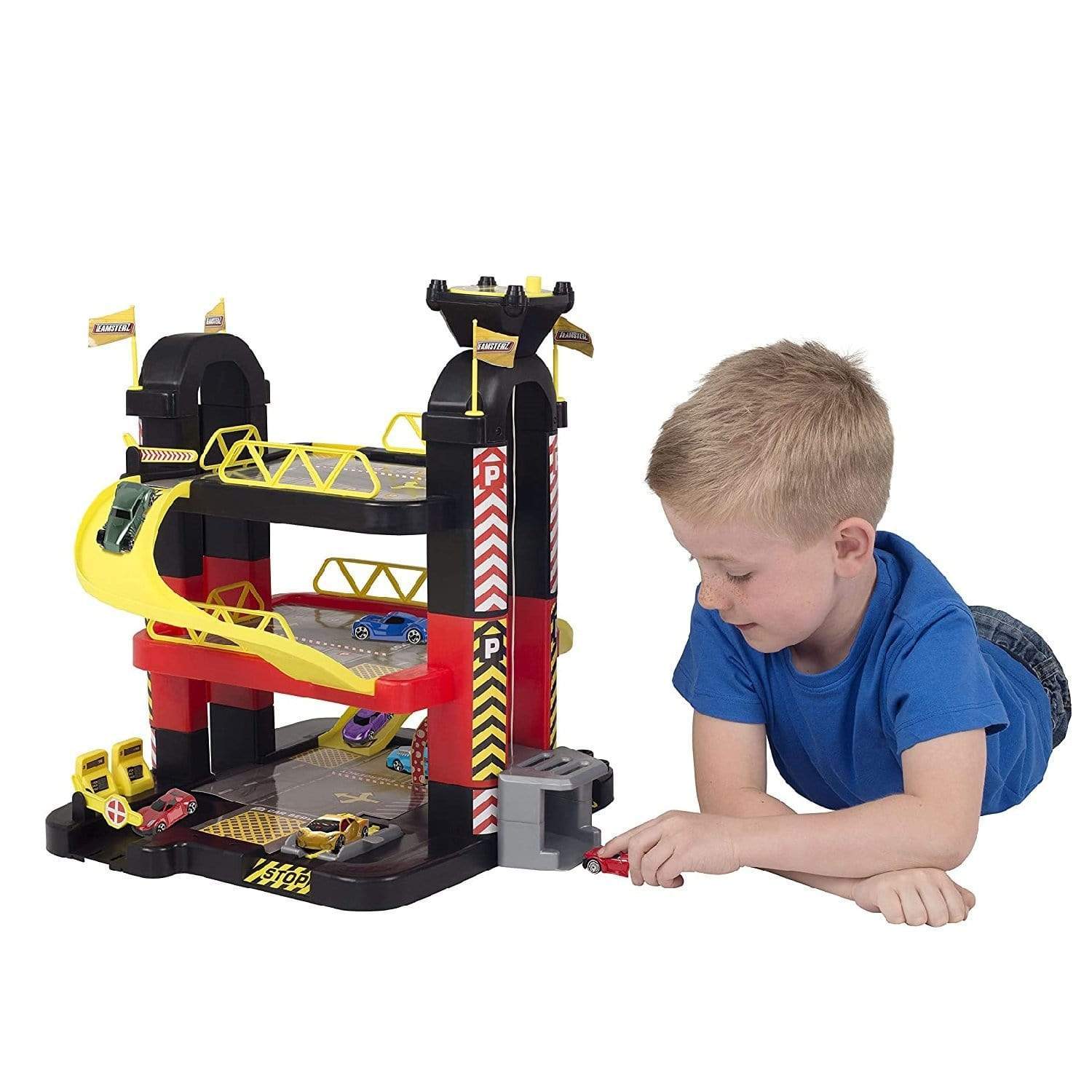 Teamsterz Toys Teamsterz 3 Level Tower Garage 5 Cars
