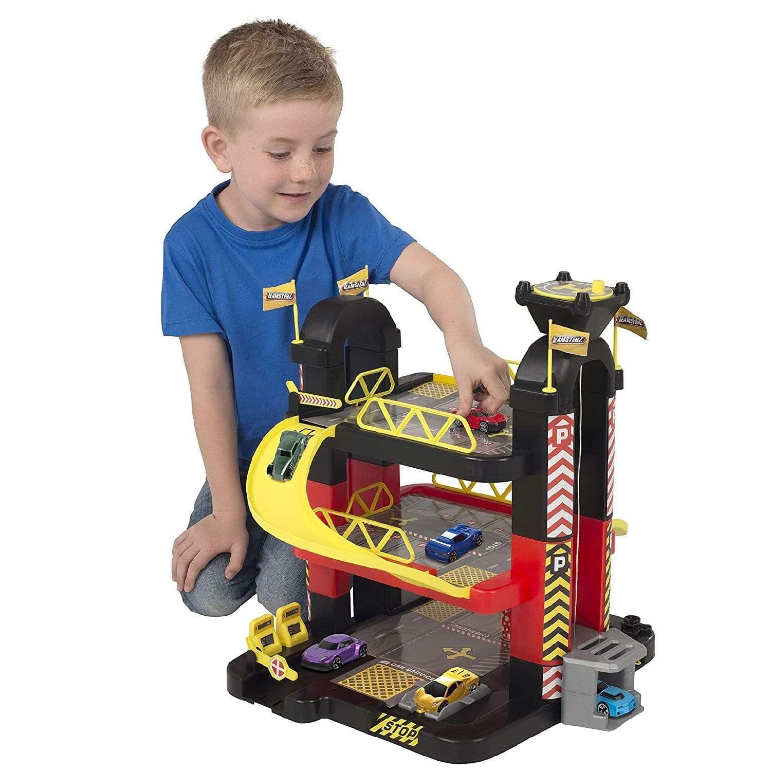 Teamsterz Toys Teamsterz 3 Level Tower Garage 5 Cars