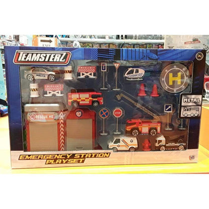 Teamsterz Toys Teamsterz Emergency Station Set - 21pc