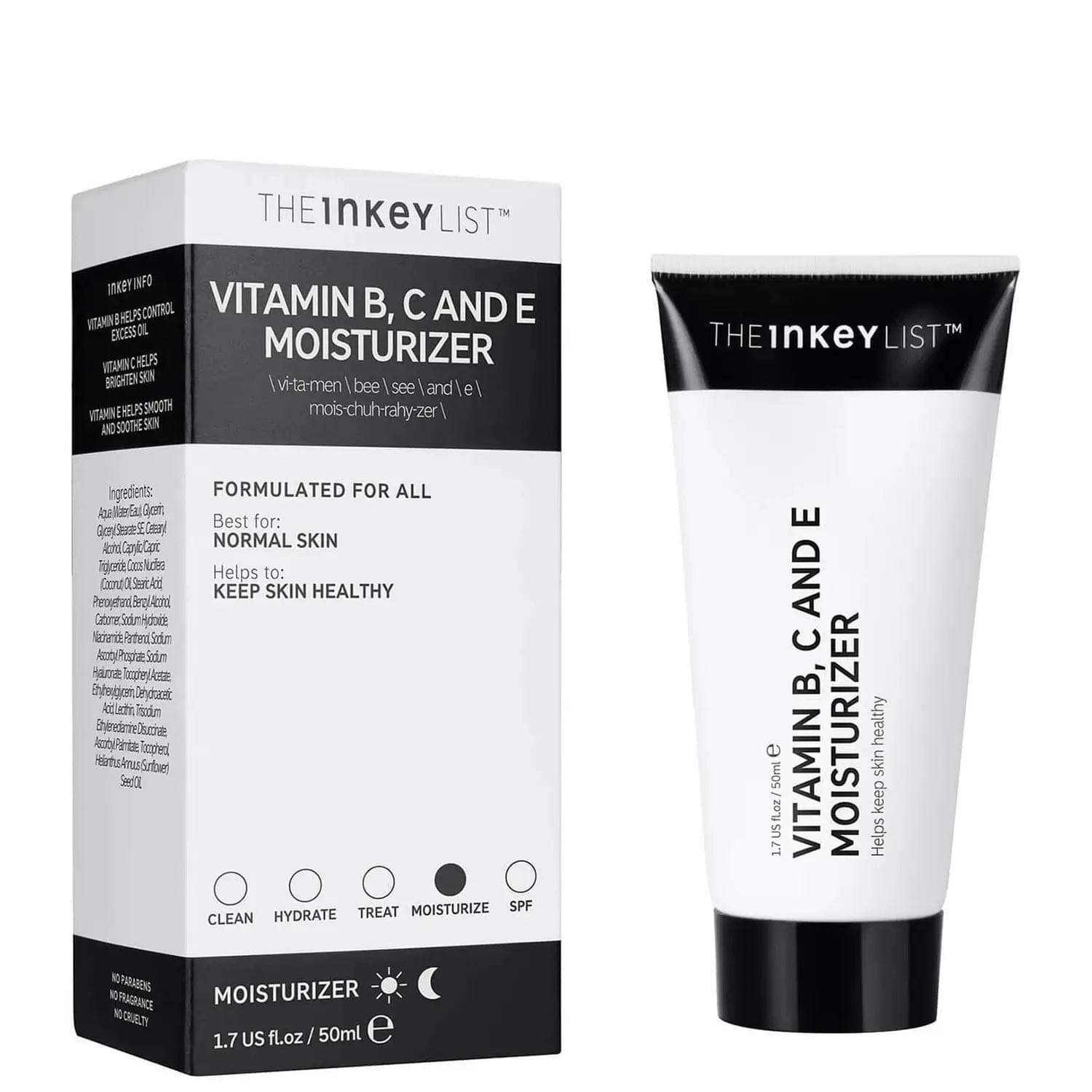 The INKEY List Beauty The Inkey List Vitamin B, C and E Moisturizer 50ml