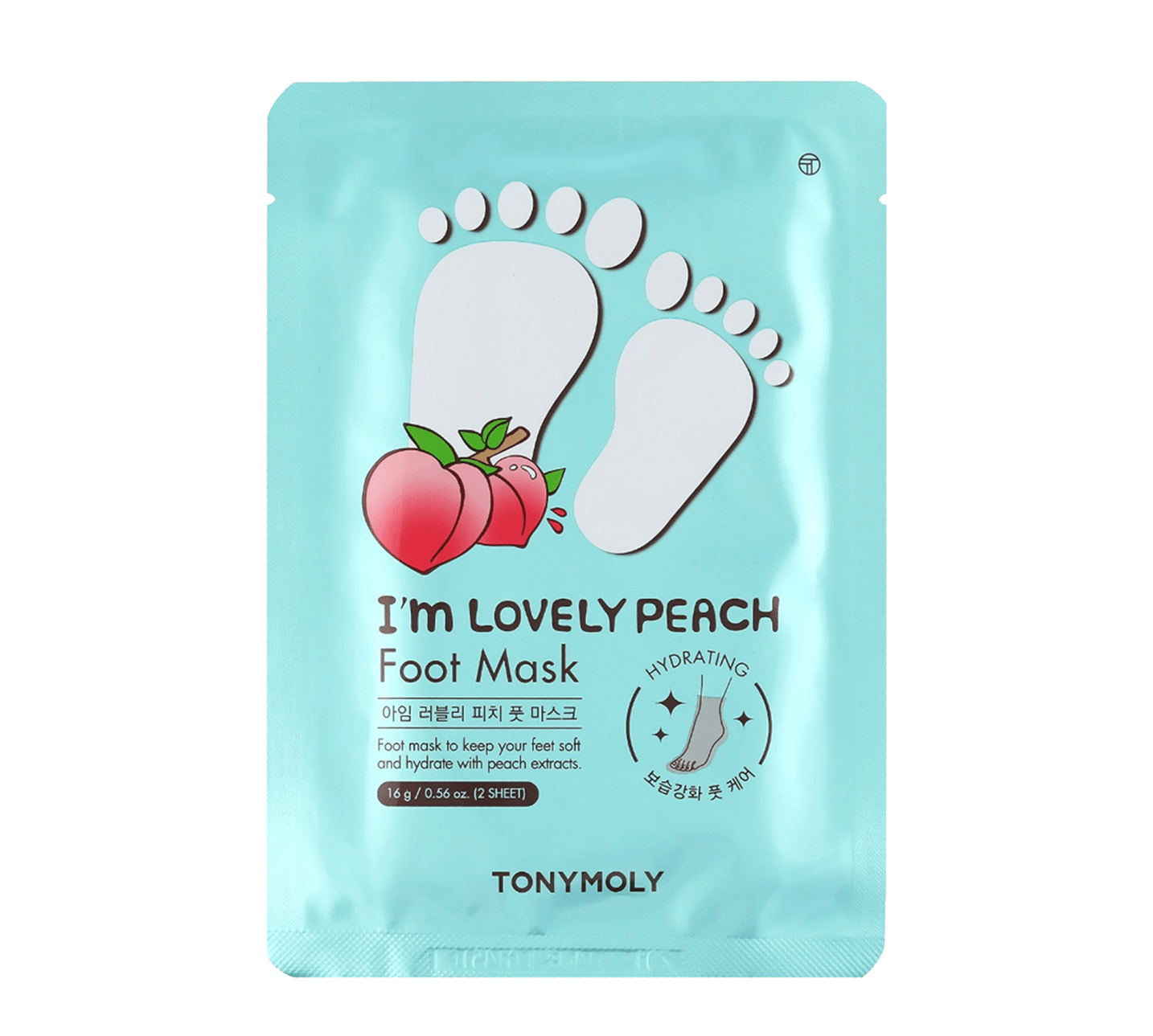 Tonymoly Beauty TONYMOLY I'm Lovely Peach Foot Mask