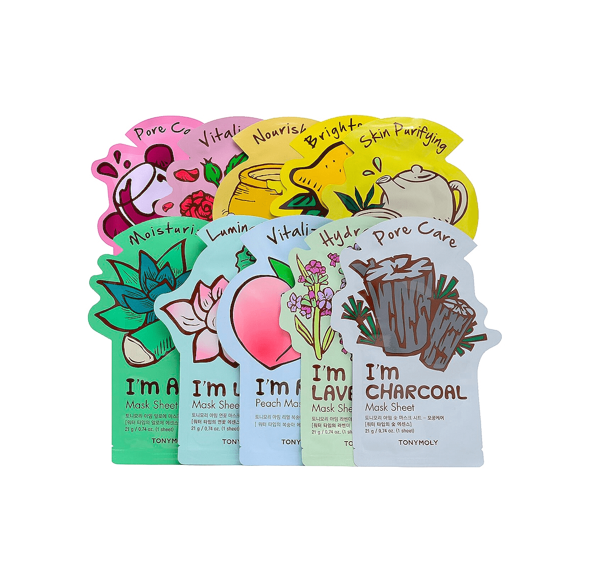 Tonymoly Beauty TONYMOLY Ready, Set, Glow! I'm Sheet Mask 10 Pack