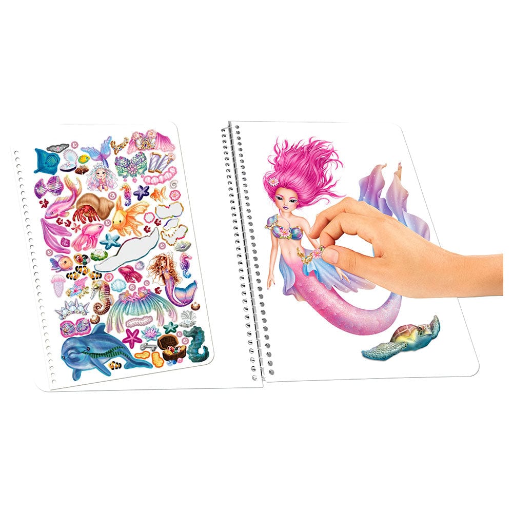 Top Model Fantasy Model Colouring Book, Mermaid Design – Flitit ...