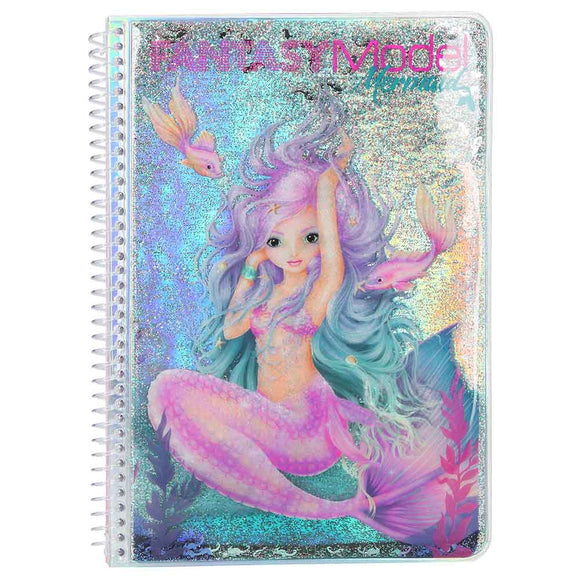 Top Model Toys Top Model Fantasy Model Colouring Book, Mermaid Design