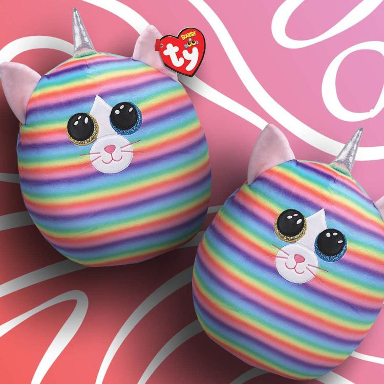 Ty Squish Toys TY Squish-A-Boos Heather Cat Plush Toy - 14 inches