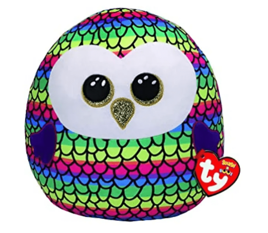 Ty Squish Toys Ty Squish-A-Boos Owen The Owl Soft Toy Multicolour - 35.56 cm