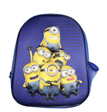 Universal Back to School Minions 3D EVA Embossed Character Kids Backpack - 12 Inch