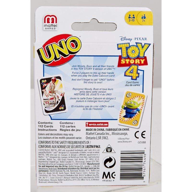 UNO Games DISNEY TOY STORY 4 MOVIE LINE - UNO