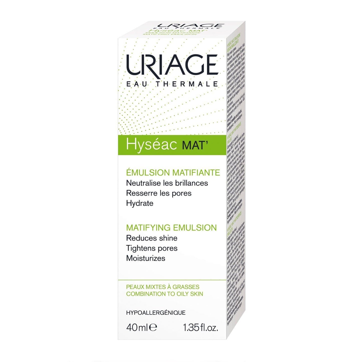 Uriage Beauty Uriage Hyséac Mat' Mattifying Emulsion 40ml