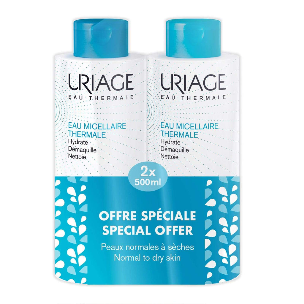 Uriage Beauty Uriage Thermal Micellar Water for Normal to Dry Skin 500ml x 2