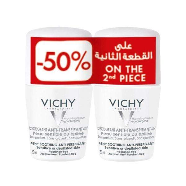 Vichy Beauty Vichy Deodorant Roll On Tolerance (White) 50 ml-Bogo