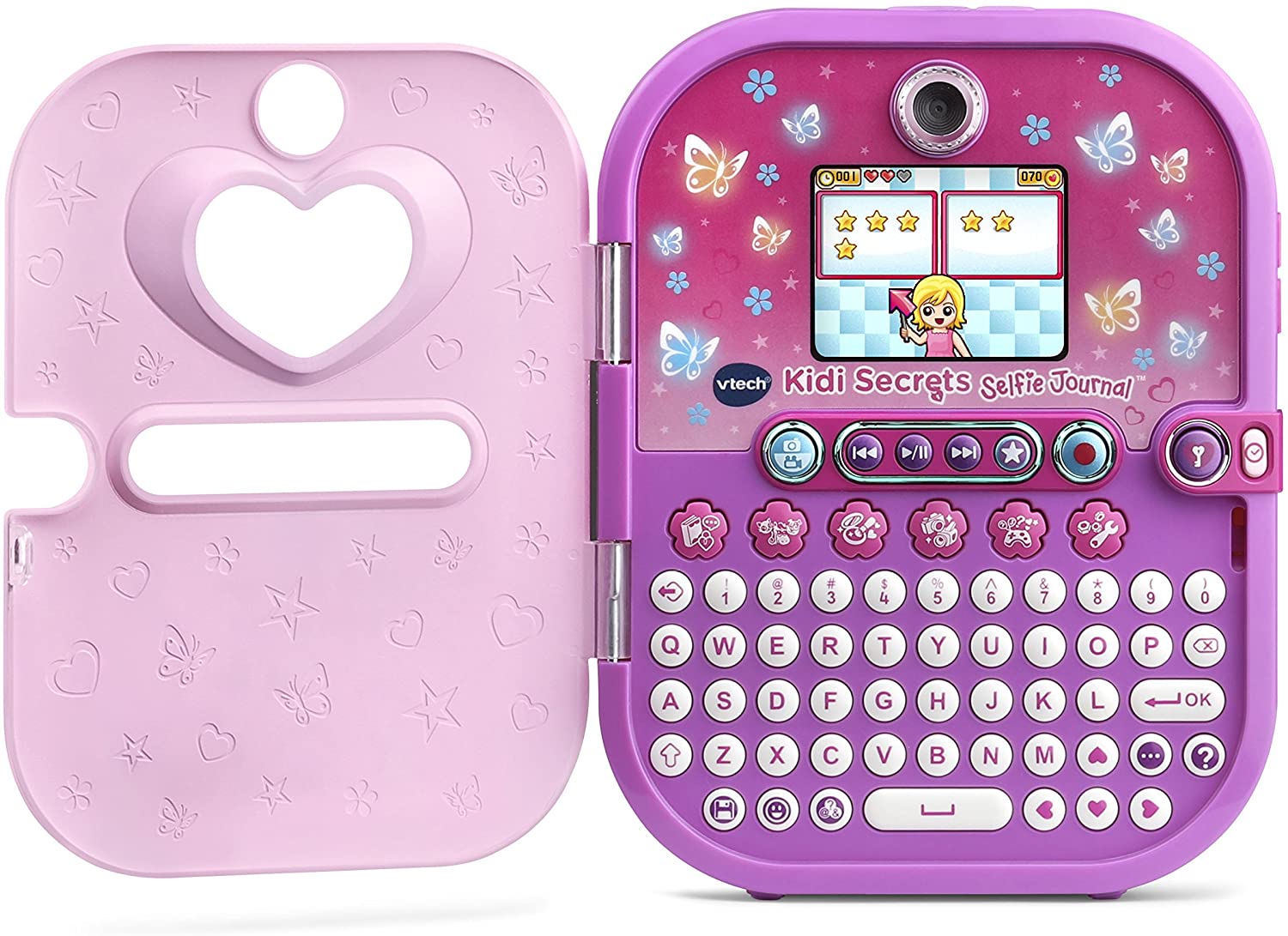 VTech Babies VTech Kidi Secrets Selfie Journal with Face Identifier, Pink
