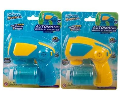 Wanna Bubbles Toys Wanna Bubbles Automatic Bubble Blaster Gun Battery Operated - 135 ml (Assorted Colours)
