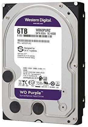Western Digital Electronics WD Purple Surveillance HDD Internal SATA - 6TB