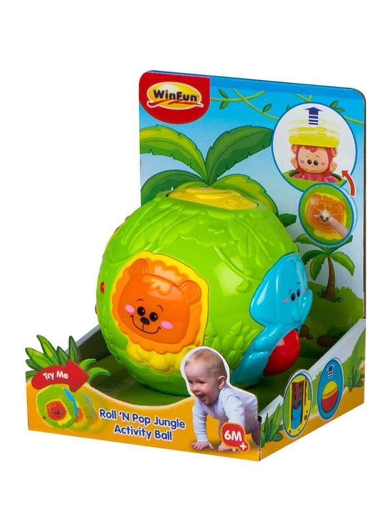 winfun Babies Winfun Roll N Pop jungle Activity Ball