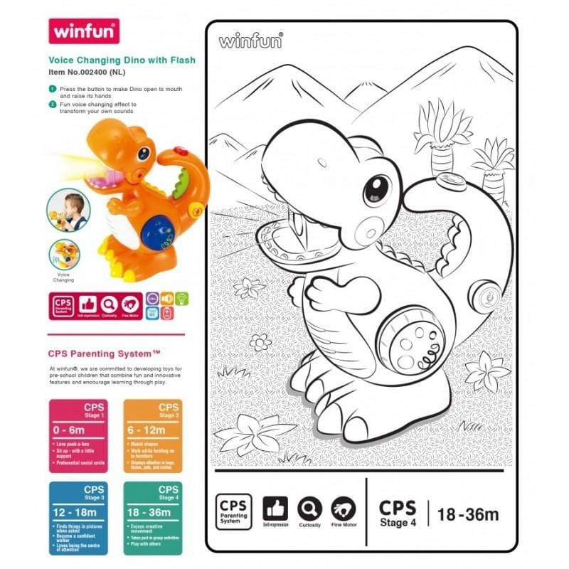 winfun Babies Winfun Voice Changing Dino W/Flash