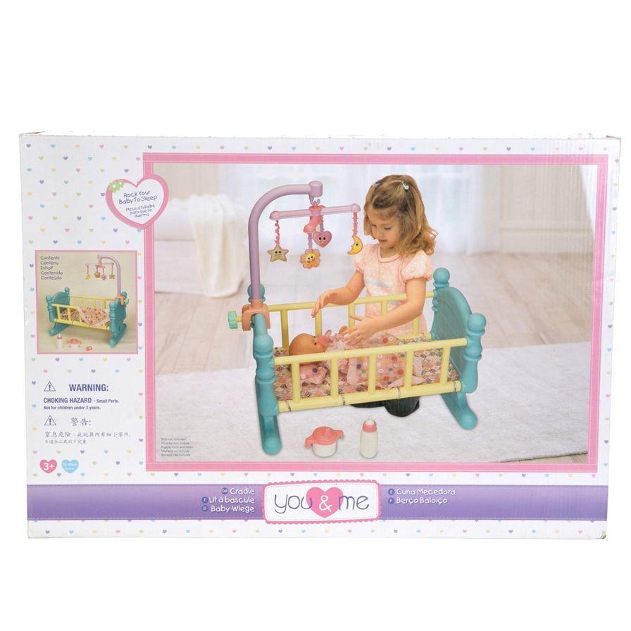 You & Me toys Cradle for Dolls (Blue/Yellow)